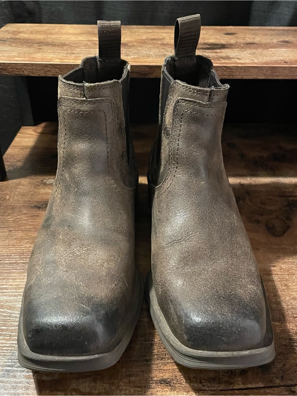 Ariat Men's Brown Leather Chelsea Boots